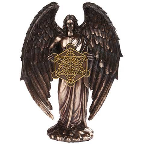 Metatron Angel 10" bronze statue depicting the scribe of God.