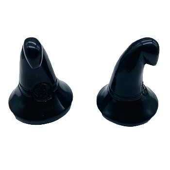 Black Obsidian Witch's Hat, Set of 2, 1.75 Inches