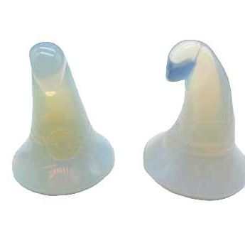 Witch's Hat Opalite, Set of 2, 1.75 Inches