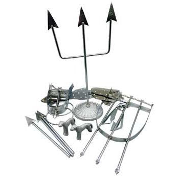 Complete set of Ochosis tools for religious practices.