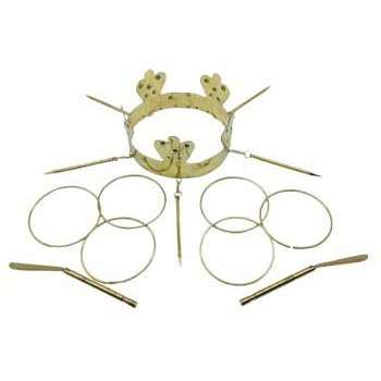 Ochun Brass Crown with 8 Tools Set