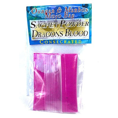.5oz Dragons Blood sachet powder consecrated in packaging