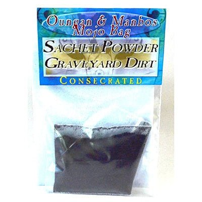 .5oz Graveyard Dirt sachet powder for magical rituals and spells.
