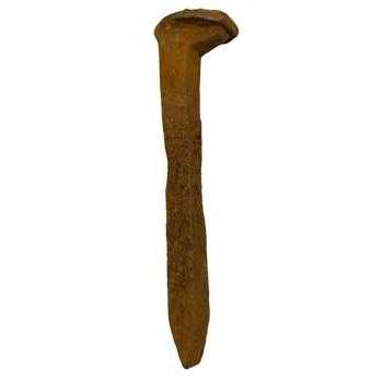 Rusted 7-inch railroad spike used in Hoodoo for spiritual protection and metaphysical rituals