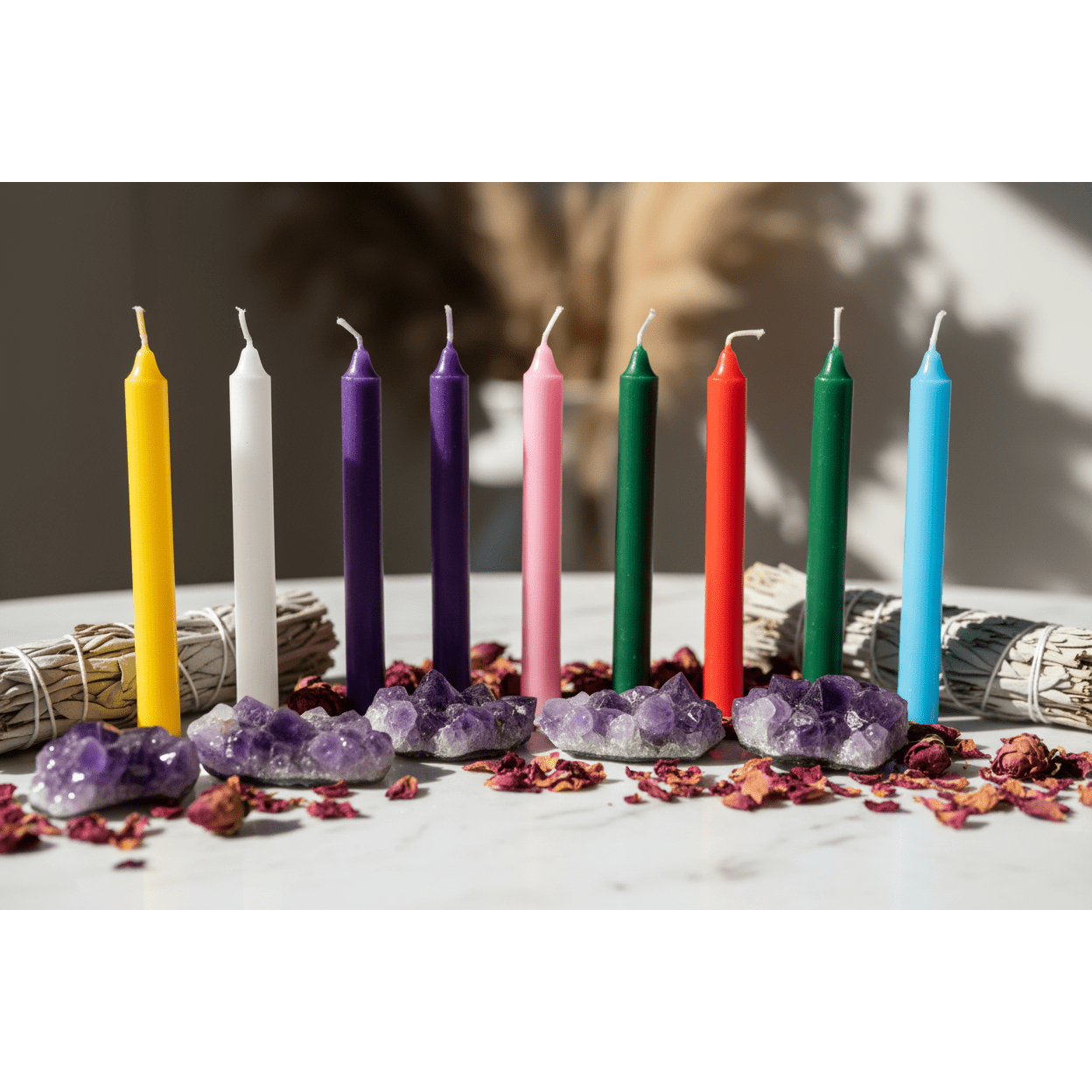 Chime Candles Color Row Lifestyle