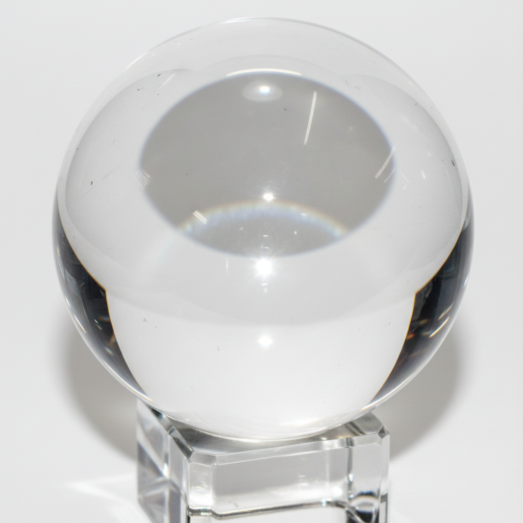 Clear Gazing Ball, 150mm (6 Inch), detail view