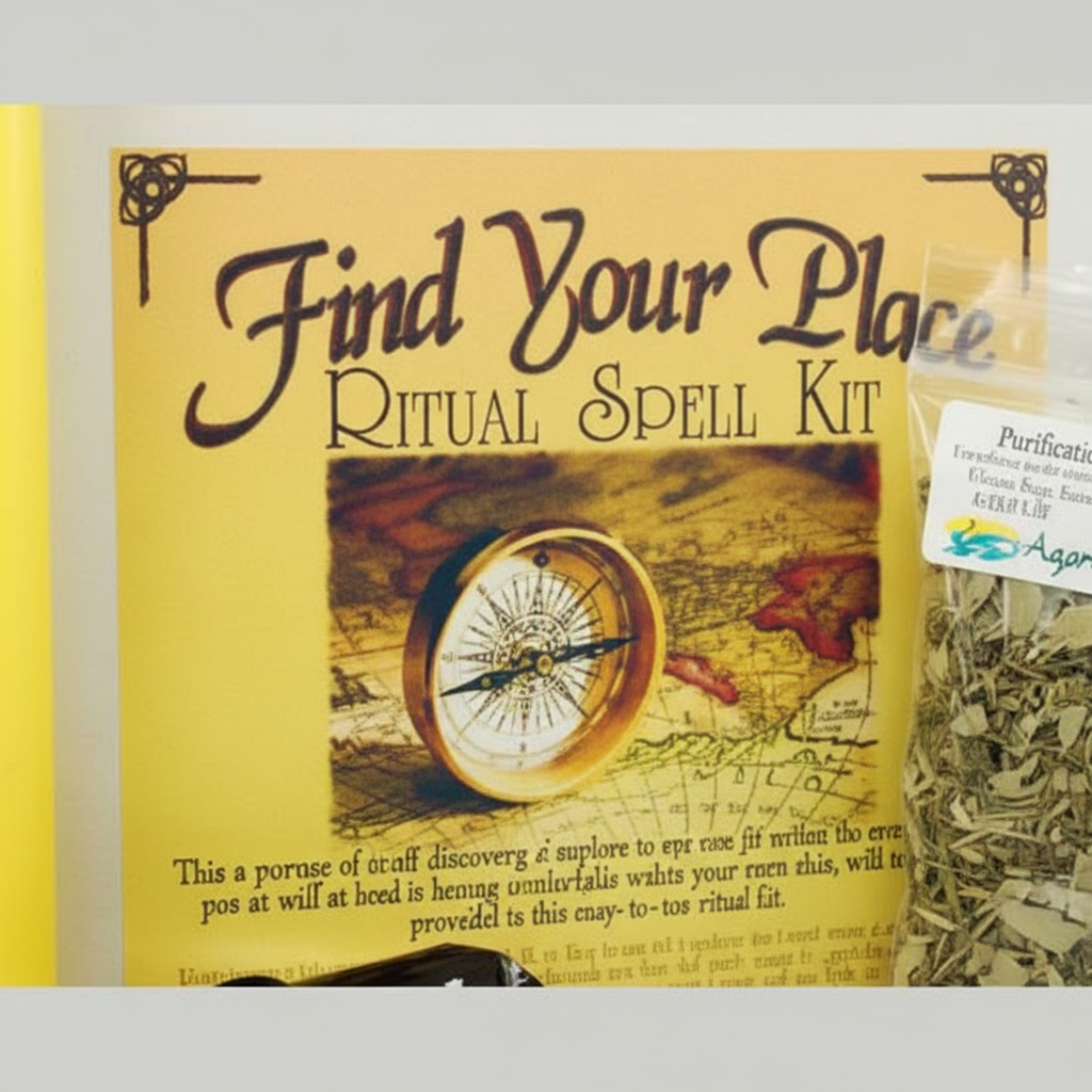 Find Your Place Boxed Ritual Kit, shown in use