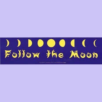 Follow the Moon 11 1/2" x 3"