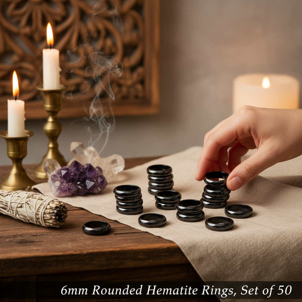 You will be generating high-quality product photos for an online stores product page. The product images should closely match the original products.
Here is the prompt (IMPORTANT!): """A dynamic scene showing a ritual setup with a hand placing the se