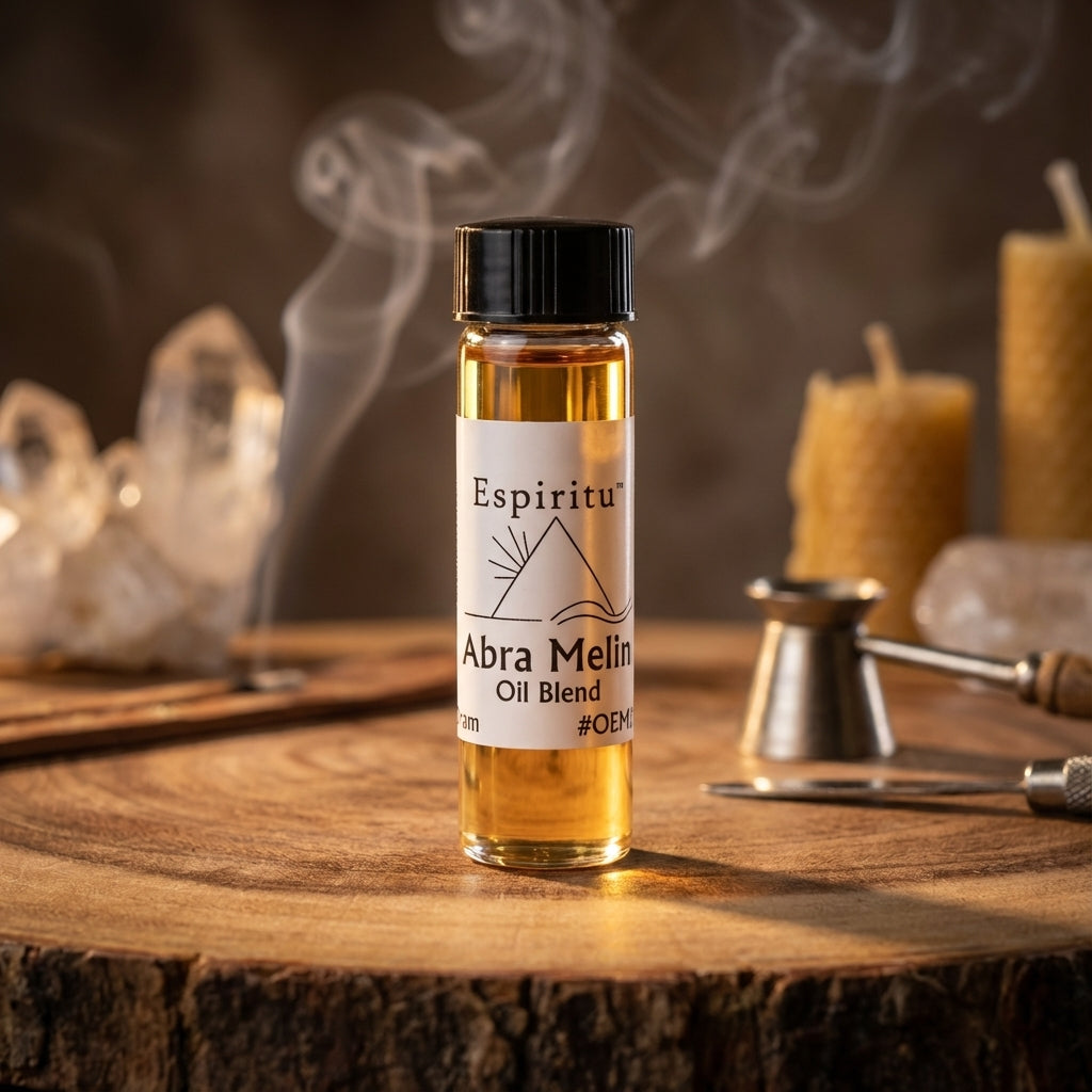 You will be generating high-quality product photos for an online stores product page. The product images should closely match the original products.
Here is the prompt (IMPORTANT!): """Create a highly detailed, cinematic scene showing the 'Abra Melin