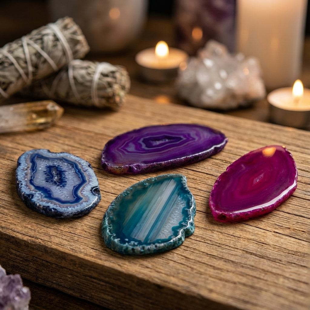 You will be generating high-quality product photos for an online stores product page. The product images should closely match the original products.
Here is the prompt (IMPORTANT!): """Set in a tranquil, natural-themed ritual space, this photorealist