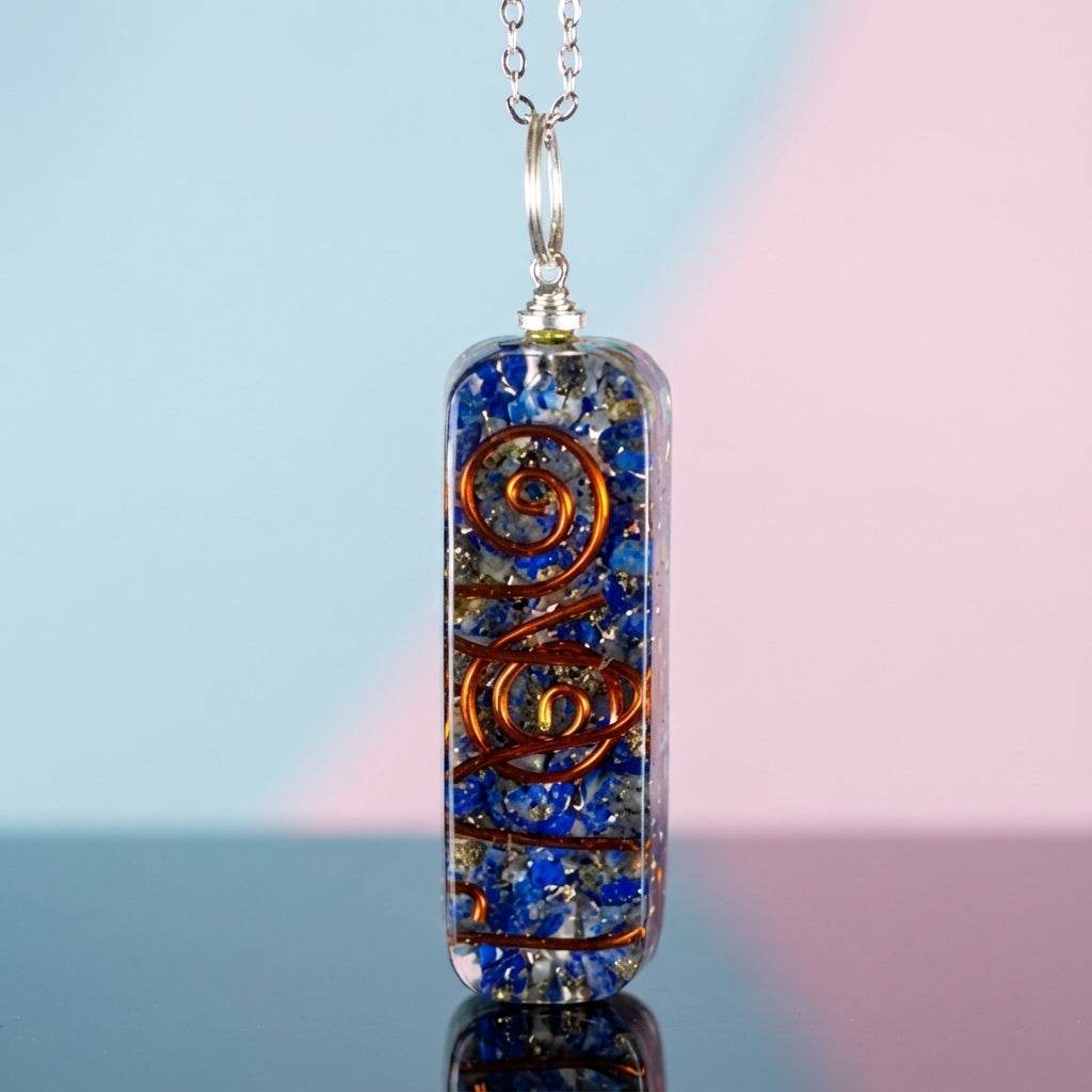 Lapis Lazuli in Orgonite Necklace
