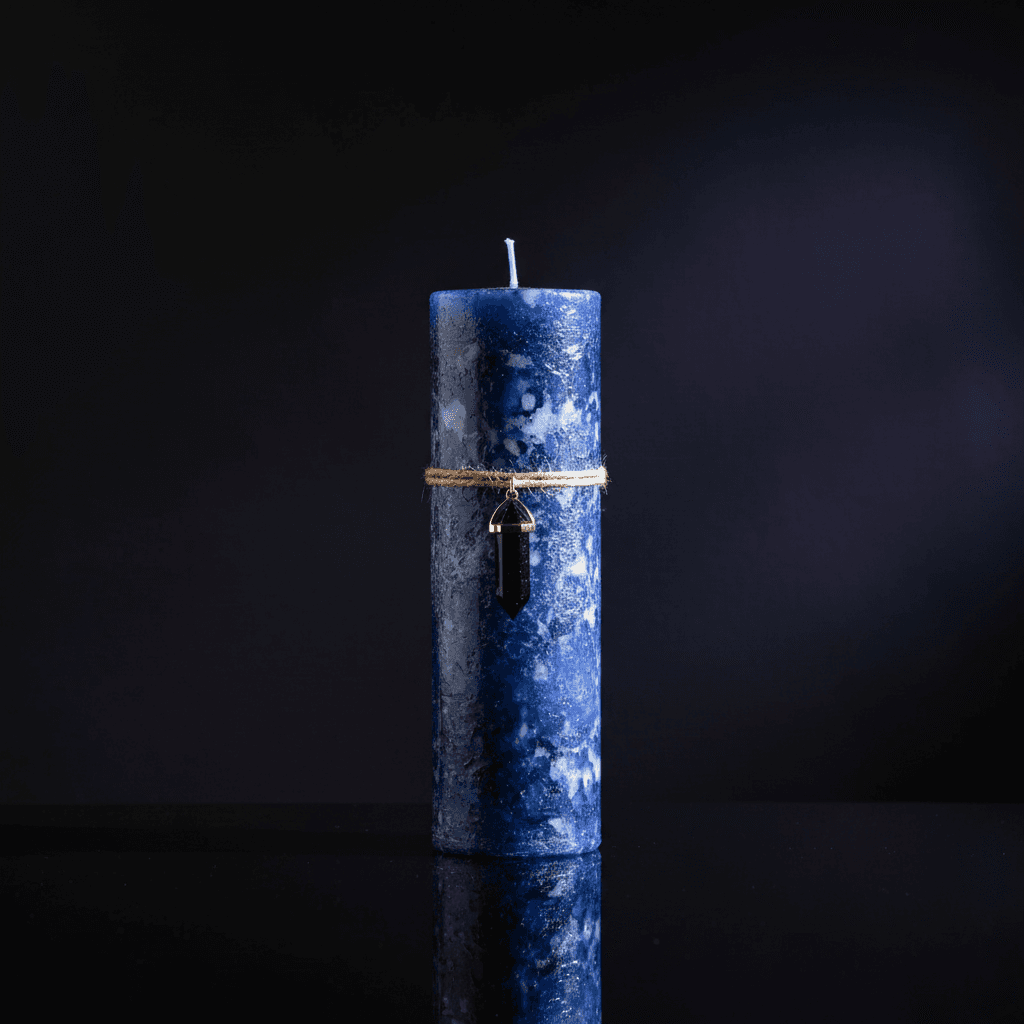 Abundance Pillar Candle With Pendant, 6.25 x 2"