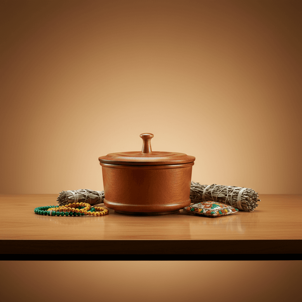 Wooden Bowl for Orula, 6 1/2 Inches, alternate view