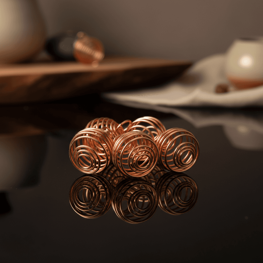 Copper Plated Coil, Set of 24, 3/4", alternate view