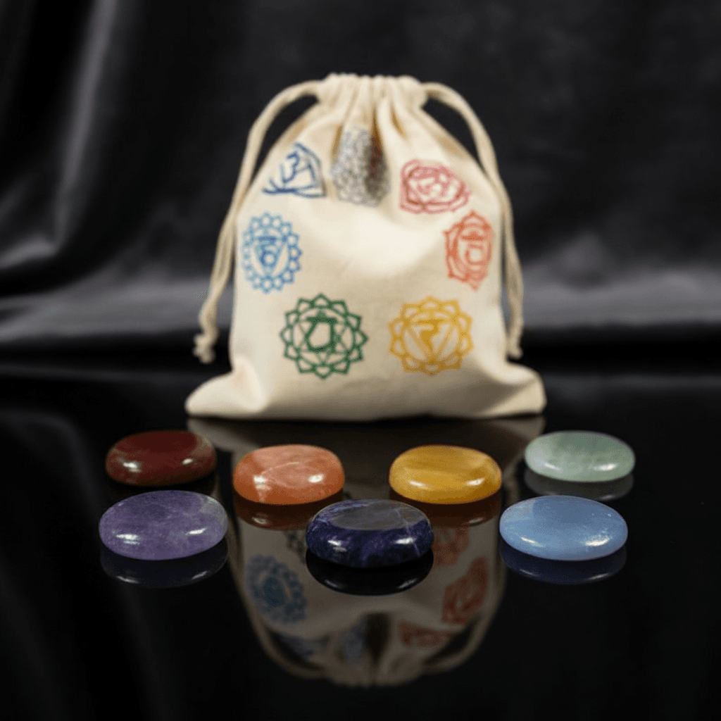 Chakra Stone Set with Bag, Set of 7, alternate view