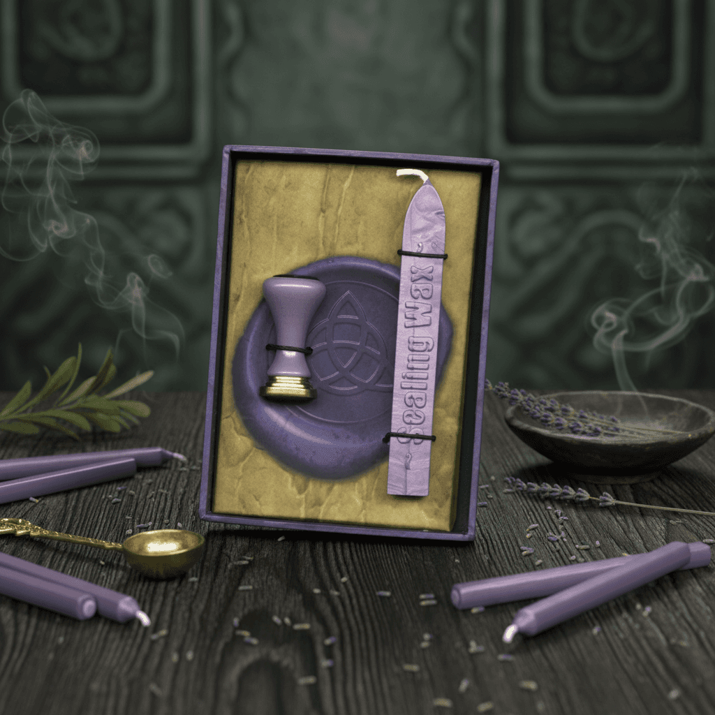 Wicca sealing wax, alternate view