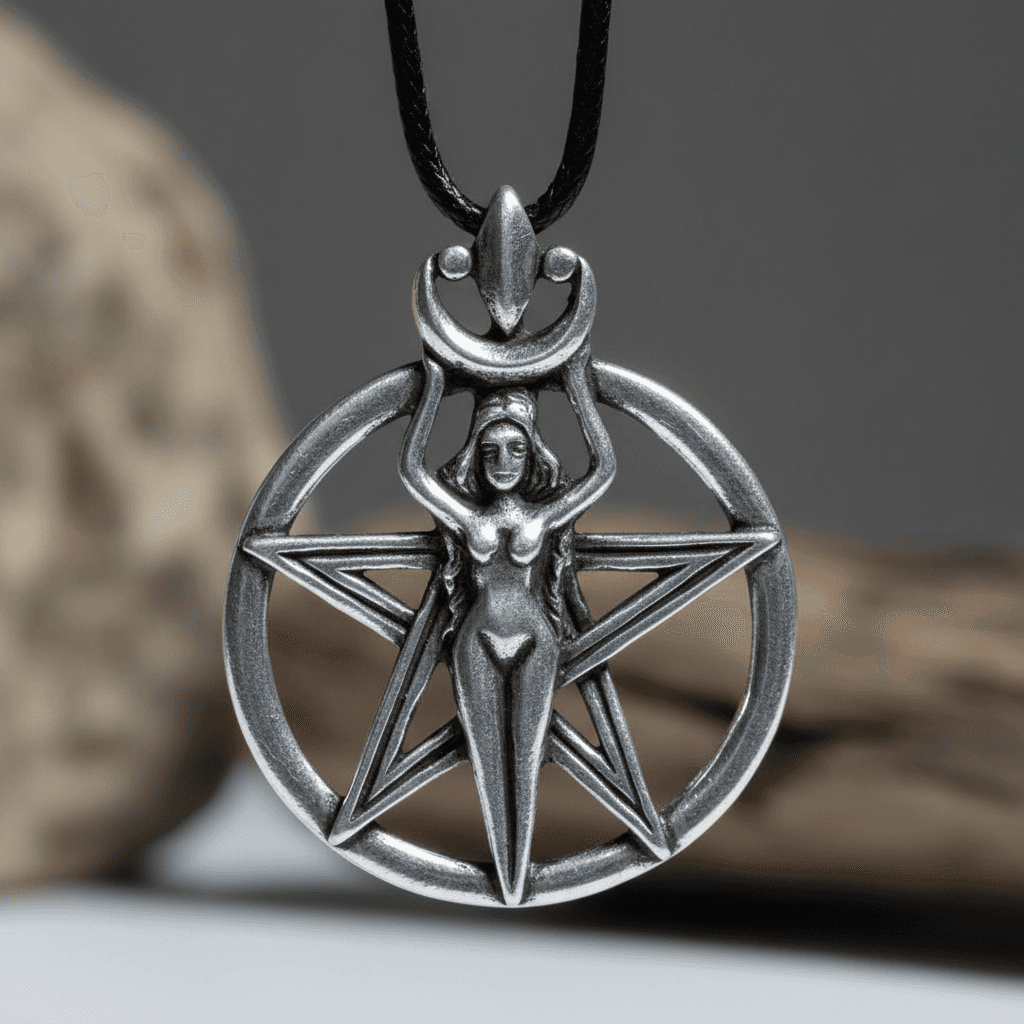 Wicca New Beginnings Amulet, 1.75", alternate view