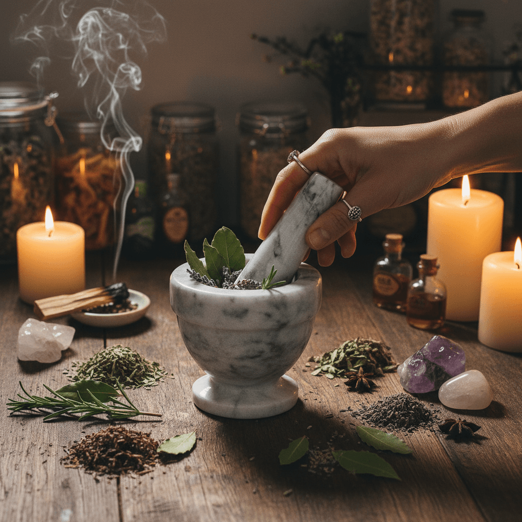 White Marble Mortar and Pestle Set, 4 Inches, detail view