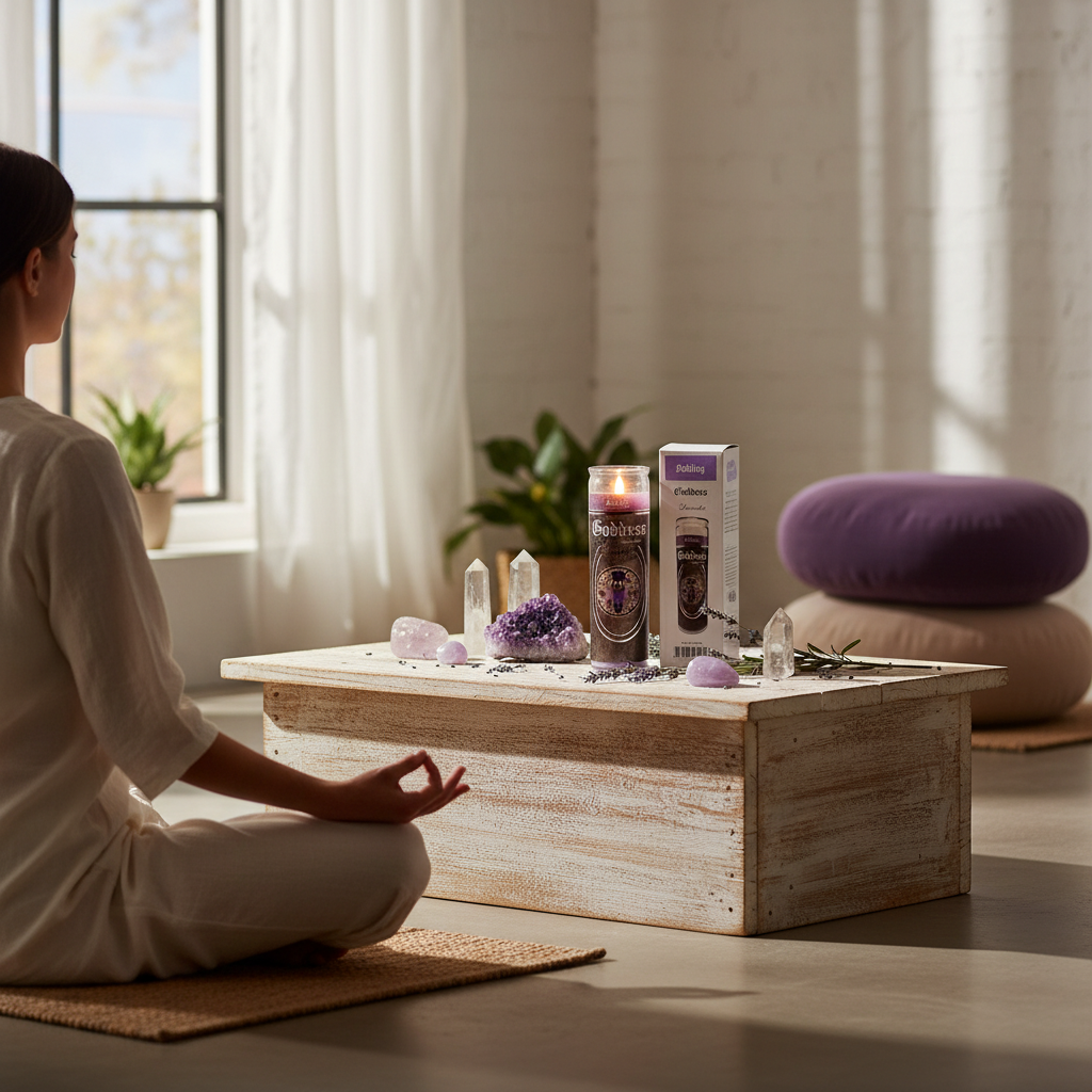 Goddess Lavender Jar Candle, 90 Hour | 7-Day Ritual Candle