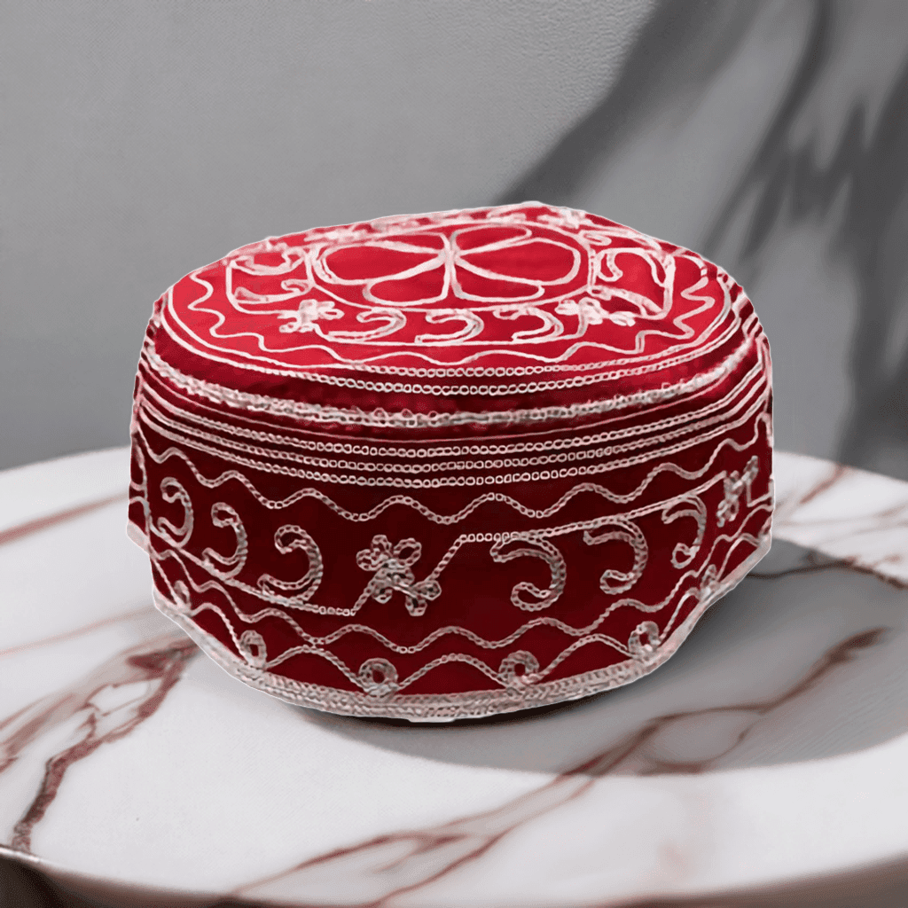 Shango santeria hat, alternate view