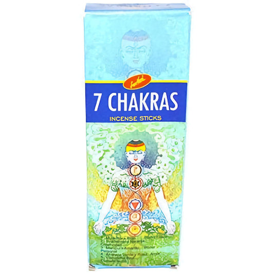 box of 6 7 Chakra sree vani stick