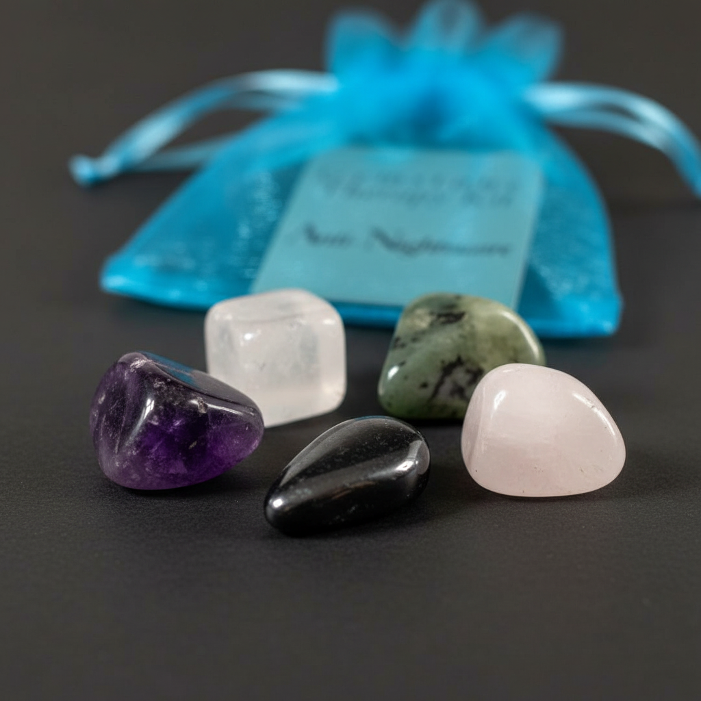 Hematite Anti-Nightmare Gemstone Set, detail view