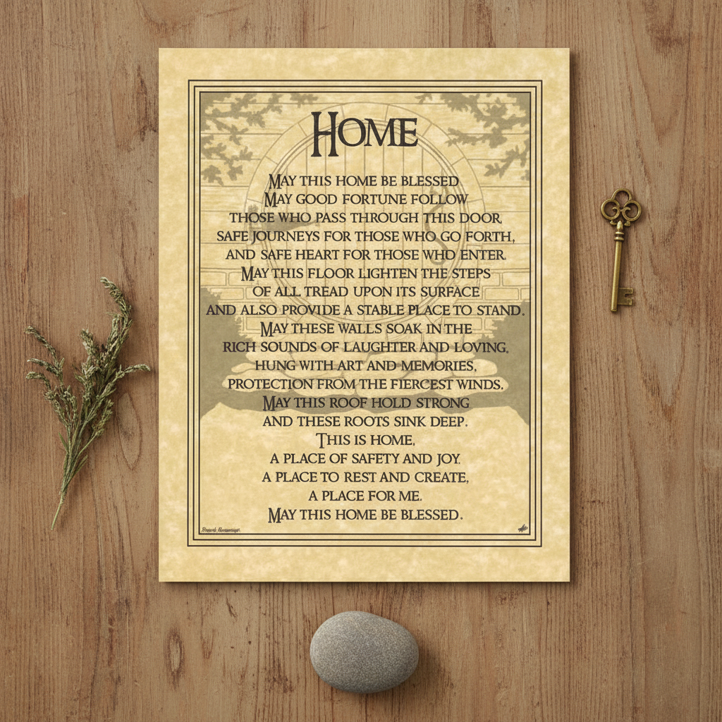 Home Blessing Poster, alternate view