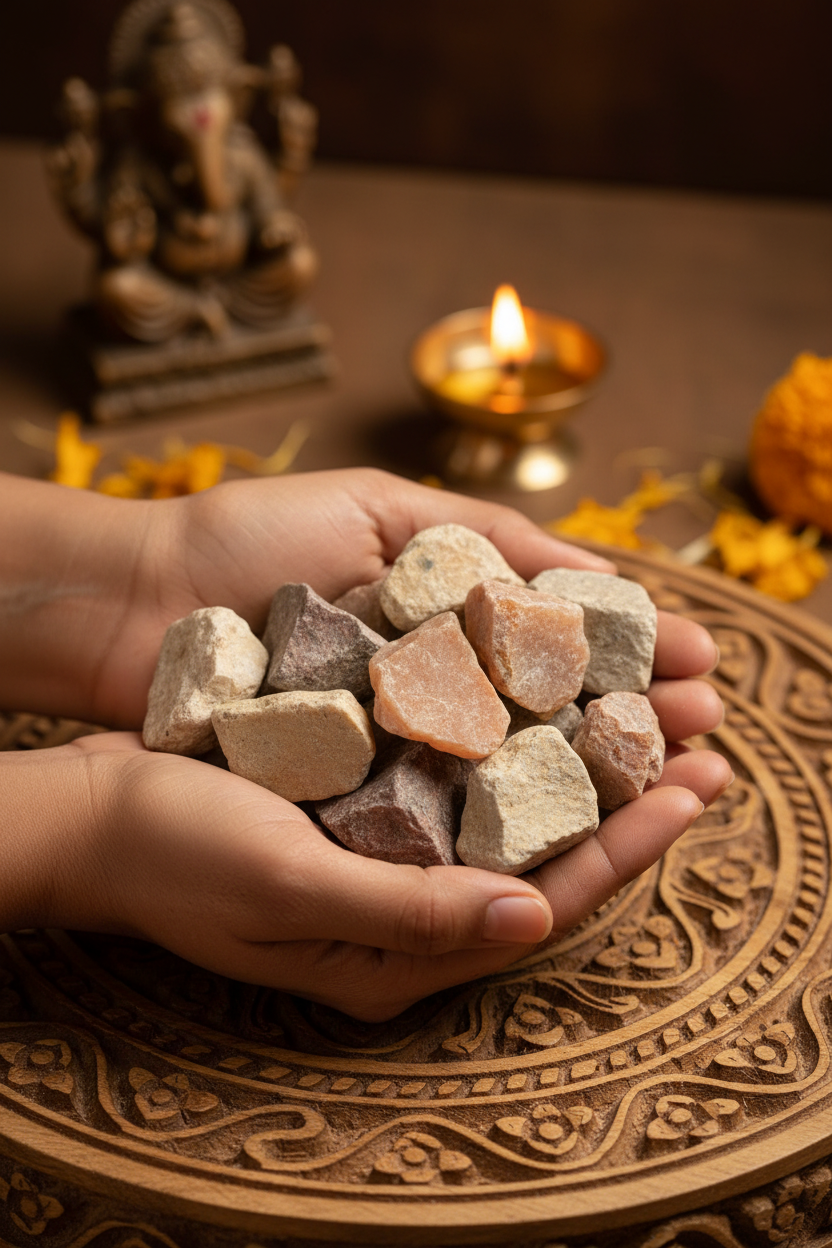 Mixed Untumbled Stones, Set of 1 lb