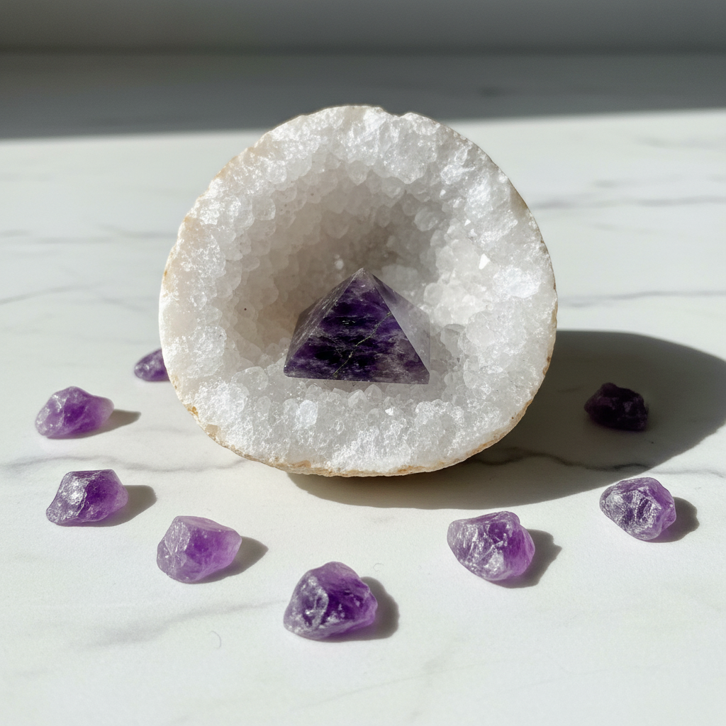 Amethyst Pyramid, 25-30mm