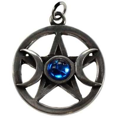 Pentagram & Moons pewter