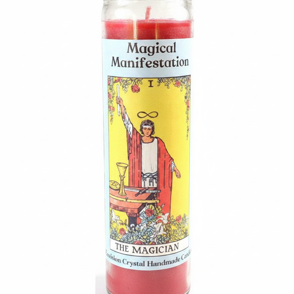 Magical Manifestation Aromatic Jar Candle, detail view