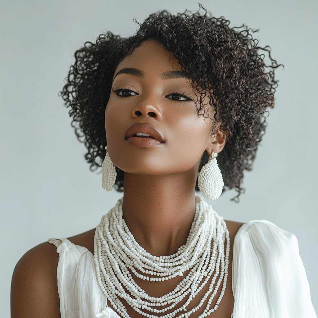 Obatala Santeria Necklace, Set of 12