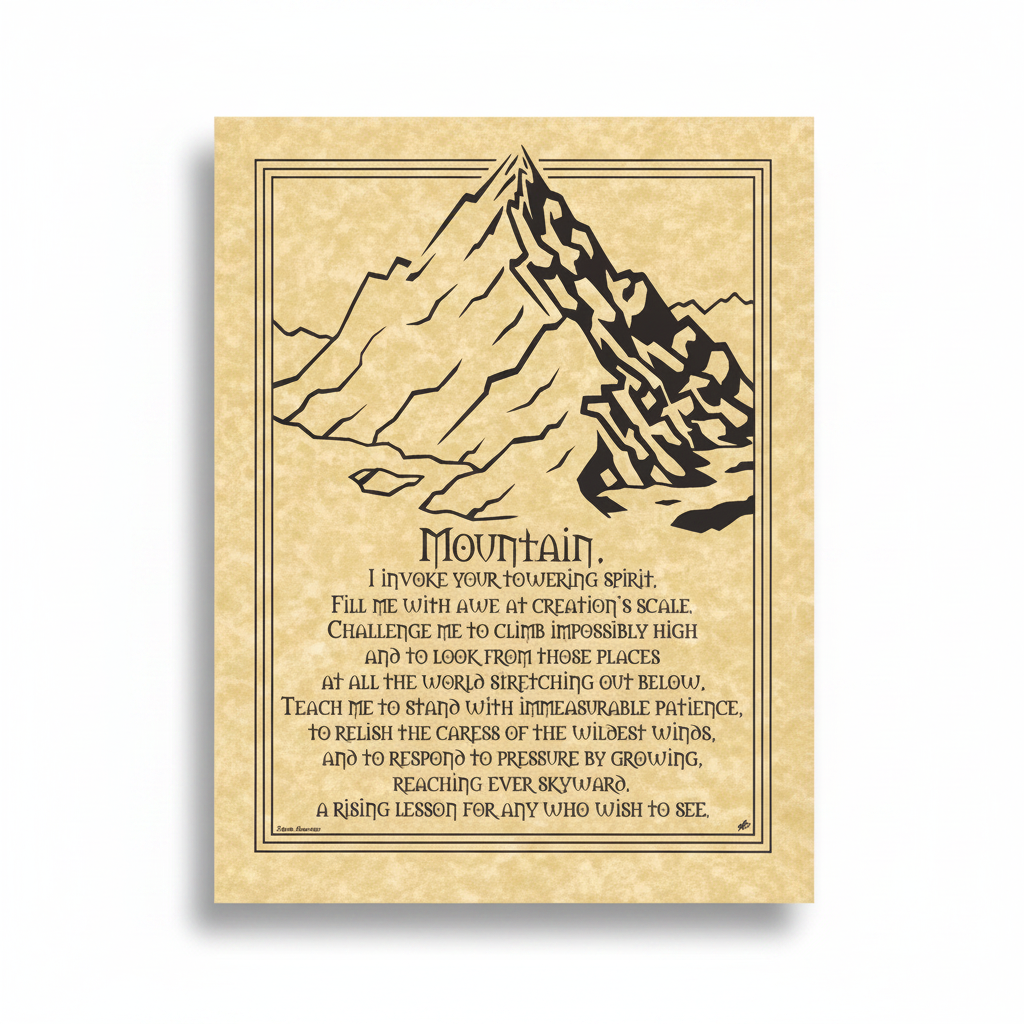 Mountain Prayer poster