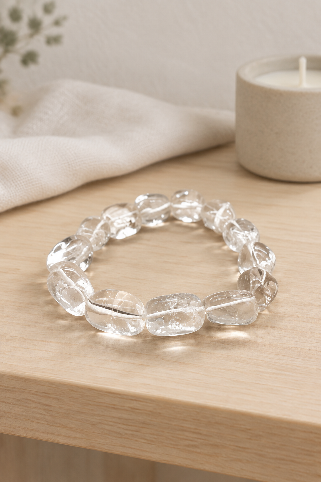 Quartz bracelet styled shelf