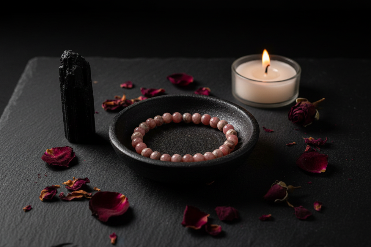 Rhodochrosite Bracelet – Dark Lux Altar