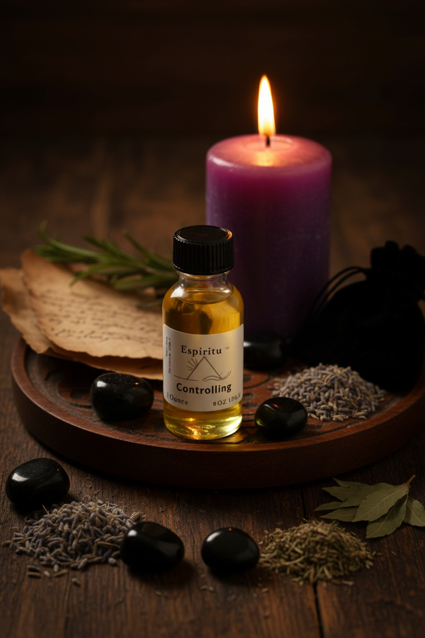 Controlling Oil by Espiritu, 1 oz, shown in use