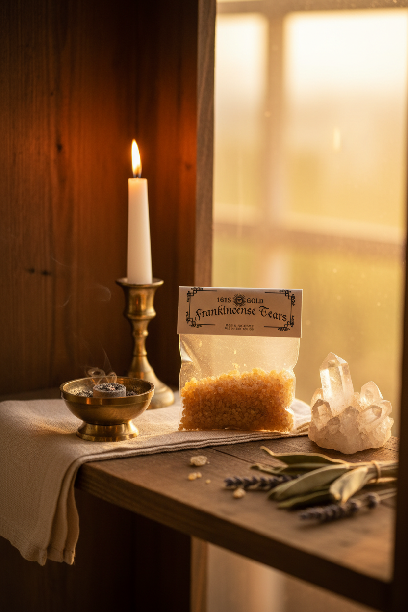 Frankincense Tears Incense, 1 oz, detail view