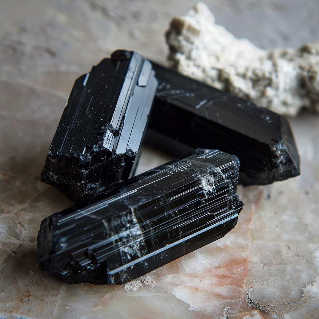 Black Tourmaline Crystals