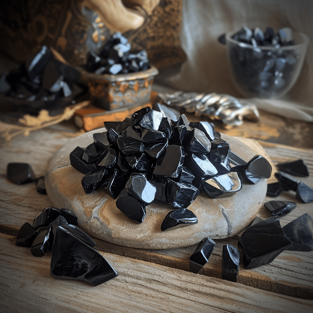 Black Obsidian Crystals - Plentiful Earth | Spiritual Store