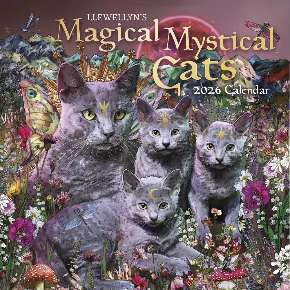 Llewellyn's 2026 Magical Mystical Cats Calendar (Llewellyn's 2026 Calendars, Almanacs & Datebooks, 8) cover image