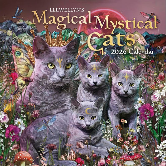 Llewellyn's 2026 Magical Mystical Cats Calendar (Llewellyn's 2026 Calendars, Almanacs & Datebooks, 8) cover image