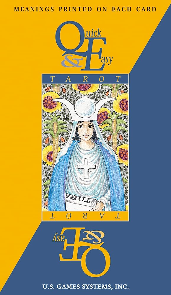 Quick & Easy Tarot: 78-Card Deck with Upright and Reversed Meanings Printed on Each Card, Beginner-Friendly, Universal Waite Imagery, Learn Tarot with Confidence cover image