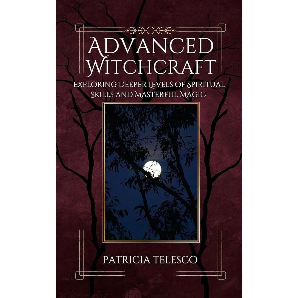 Cover of Advanced Witchcraft book by Patricia Telesco featuring spiritual and magical themes