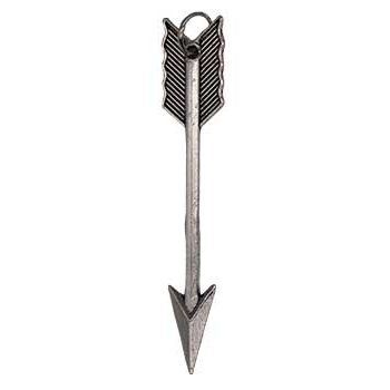 2 1/2" Arrow amulet with detailed design, symbolizing personal intention.