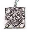 Silver toned "Win the Female talisman" necklace with 22" chain and 1 1/4" pendant.