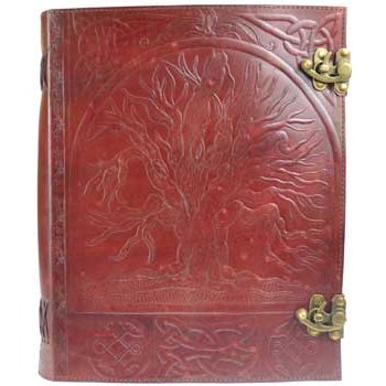 Tree of Life Leather Journal, 10" x 13"