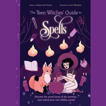 Cover of Teen Witches' Guide to Spells book by Chown & Valentine for young magic beginners