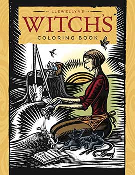 Witch's coloring book by Llewellyn