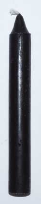 Black 6" household candle